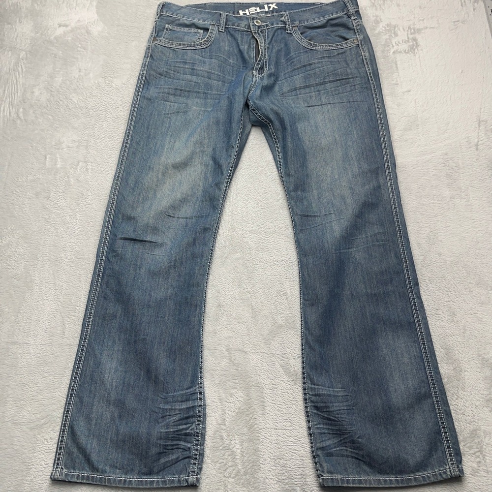 Helix Men's Medium Blue Bootcut Jeans